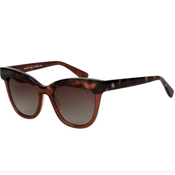 DI VALDI SUNGLASSES DV0121 women’s Brown Tortoise polarized - Picture 1 of 11